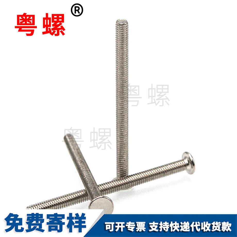 粵螺定做光面扁頭螺絲釘 粵螺定做光面扁頭螺絲釘