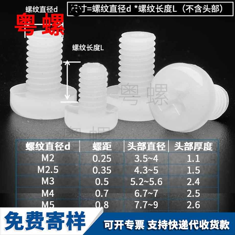 批發(fā)圓頭文山尼龍螺絲