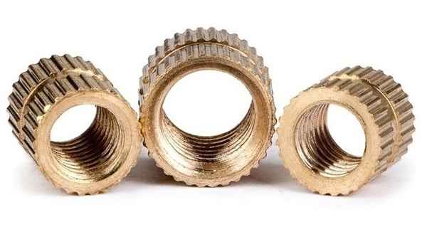 訂制銅鑲嵌件 注塑銅螺母 銅預(yù)埋螺母 滾花銅螺母 銅嵌件預(yù)埋件